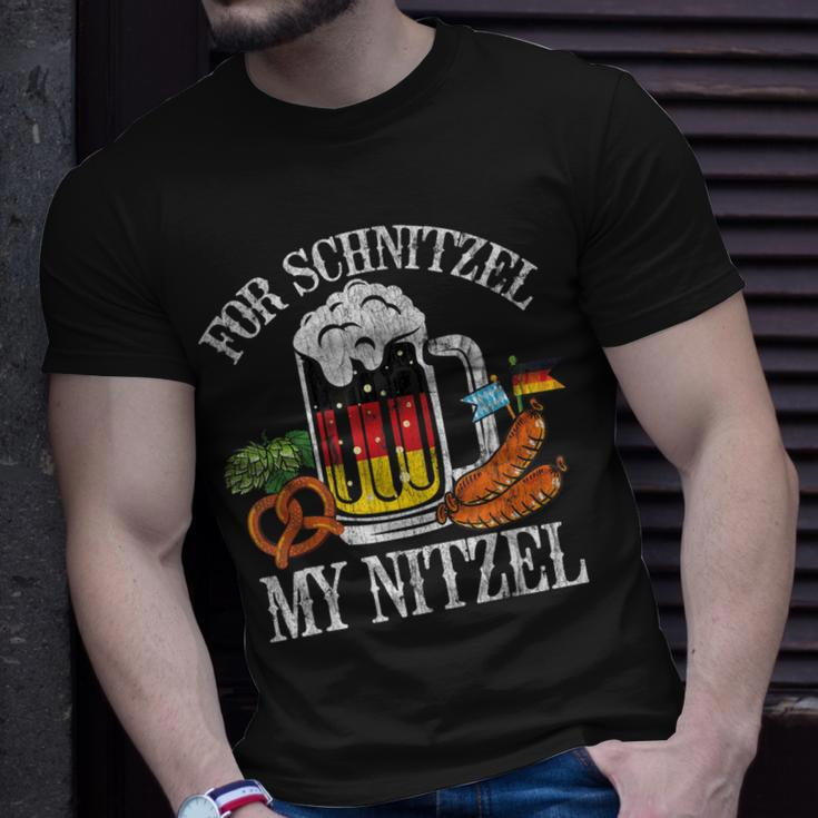 For Schnitzel My Nitzel Oktoberfest German Beer Wurst T-shirt Gifts for Him