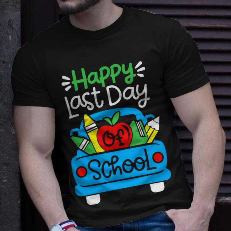 School Truck Shirts Happy Last Day Of School Teachers Kids Unisex T-Shirt Gifts for Him
