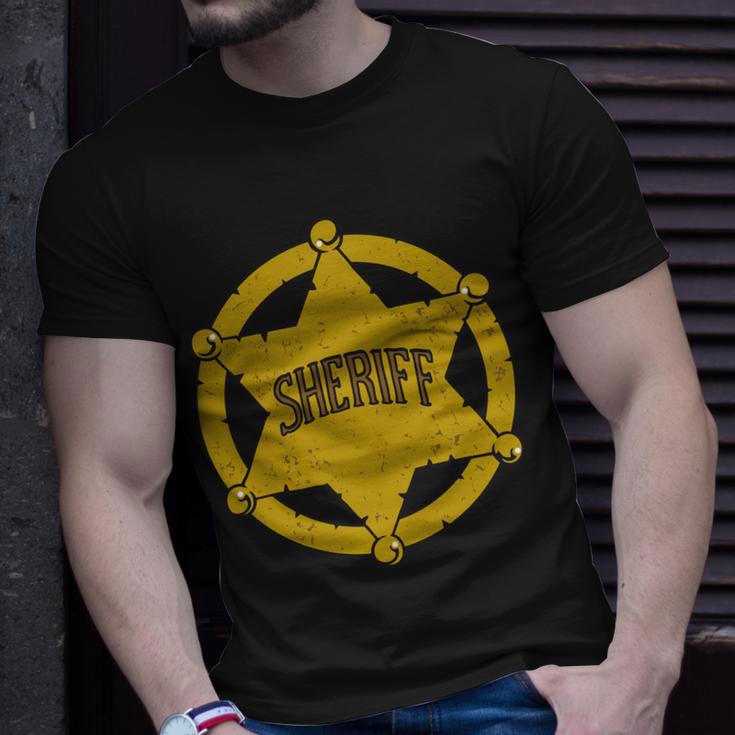 Sheriff Badge Tshirt Unisex T-Shirt Gifts for Him