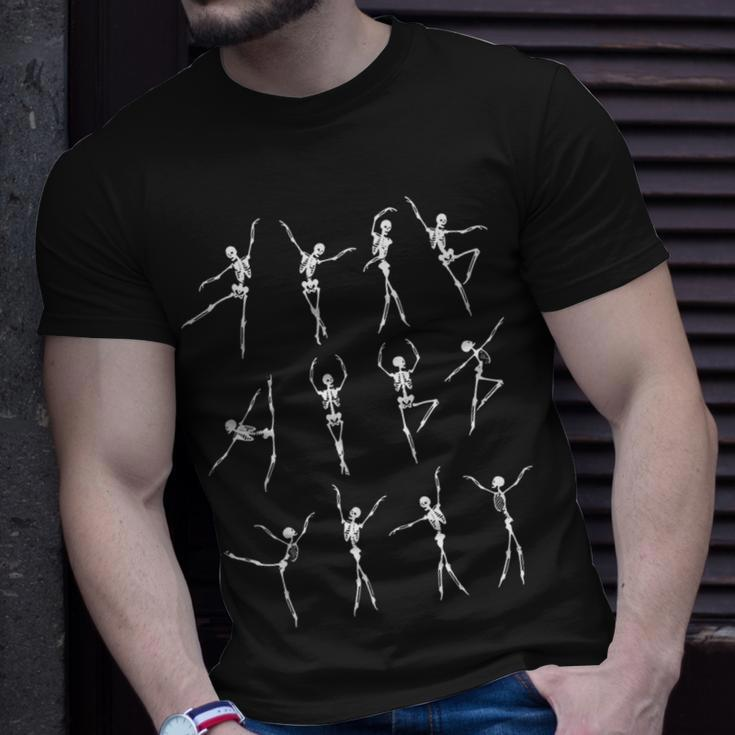 Skeleton Dancing Ballet Halloween Skeleton Ballerina Unisex T-Shirt Gifts for Him
