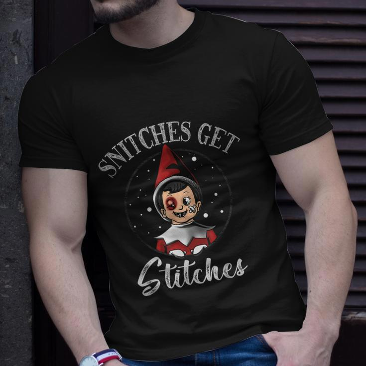 Snitches Get Stitches Tshirt V2 Unisex T-Shirt Gifts for Him