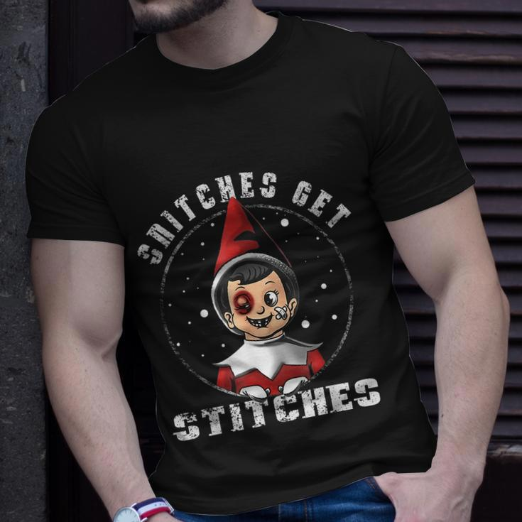 Snitches Get Stitches V2 Unisex T-Shirt Gifts for Him