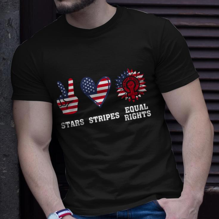 Stars Stripes And Equal Rights 4Th Of July Reproductive Rights Cute Gift V2 Unisex T-Shirt Gifts for Him