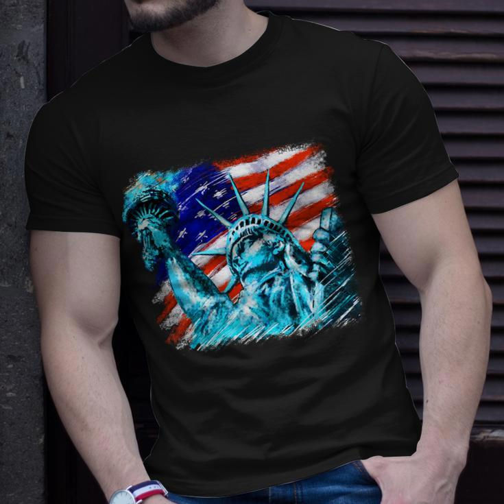 Statue Of Liberty Usa Unisex T-Shirt Gifts for Him