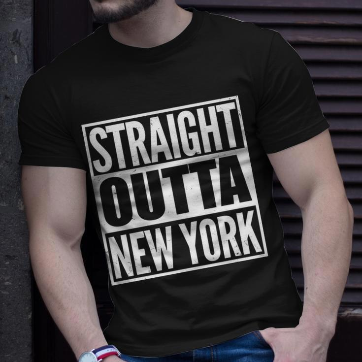 Straight Outta New York Unisex T-Shirt Gifts for Him