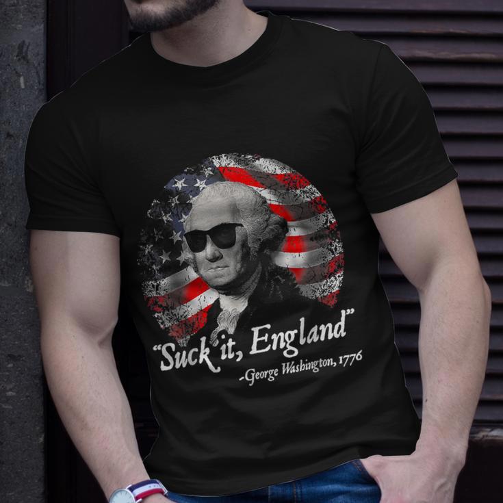 Suck It England Funny 4Th Of July George Washington Unisex T-Shirt Gifts for Him