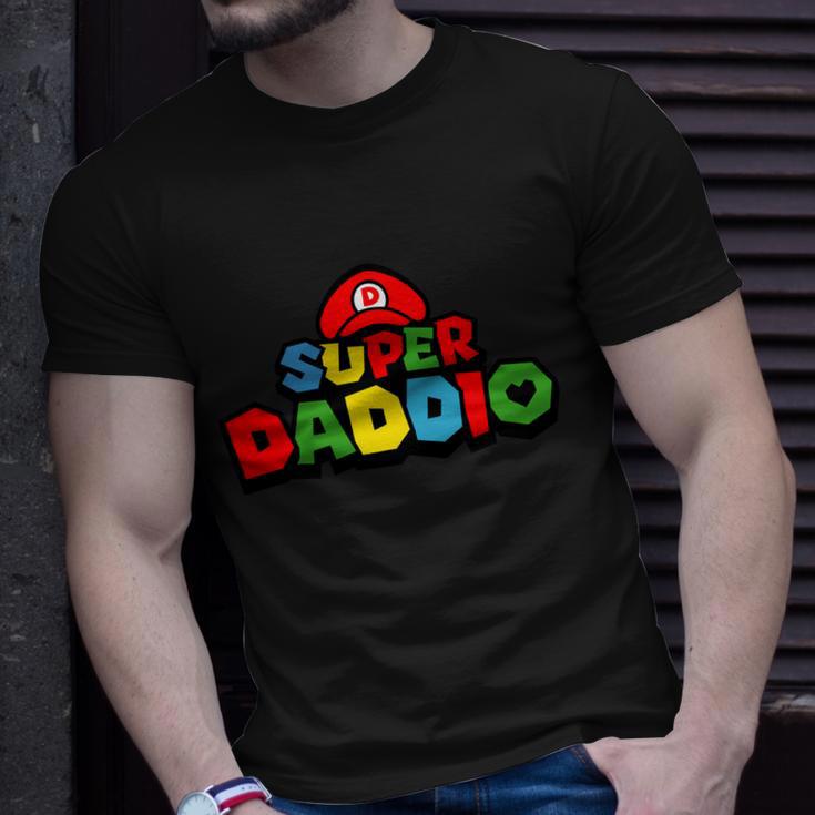 Super Dad Daddio Funny Color Tshirt Unisex T-Shirt Gifts for Him