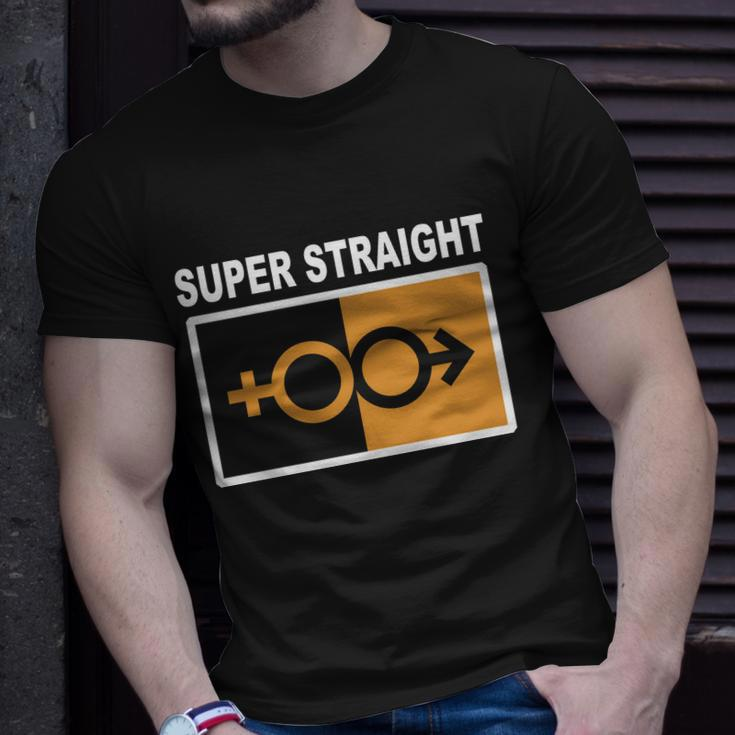 Super Straight Pride Bar Style Unisex T-Shirt Gifts for Him