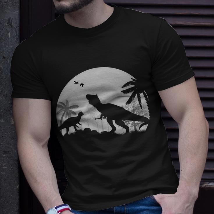 T-Rex In The Moon Unisex T-Shirt Gifts for Him