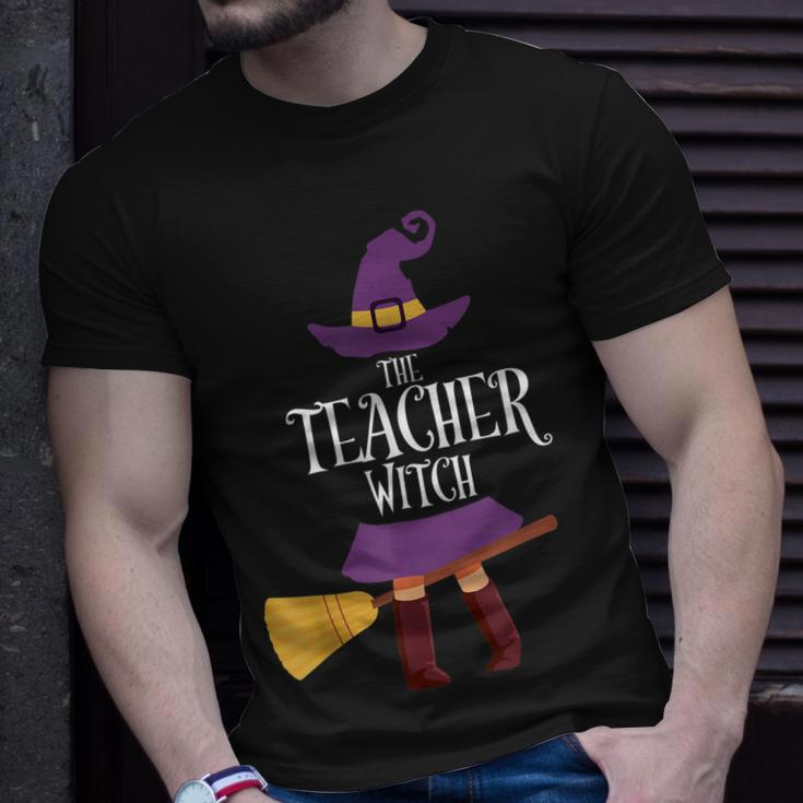 Teacher Witch Matching Halloween Pajamas Family Teaching Unisex T-Shirt Gifts for Him