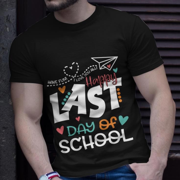 Teachers Kids Graduation Students Happy Last Day Of School Cute Gift Unisex T-Shirt Gifts for Him