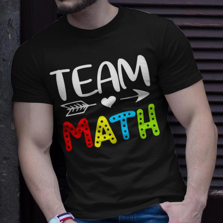 Team Math- Math Teacher Back To School Unisex T-Shirt Gifts for Him