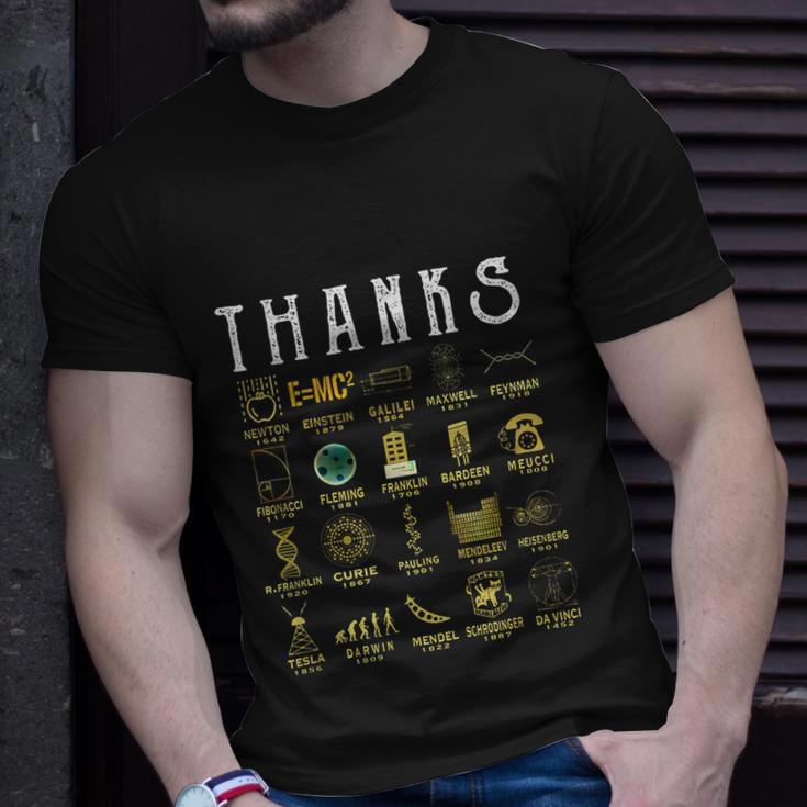 Thanks To Science Scientist Tshirt Tshirt Unisex T-Shirt Gifts for Him