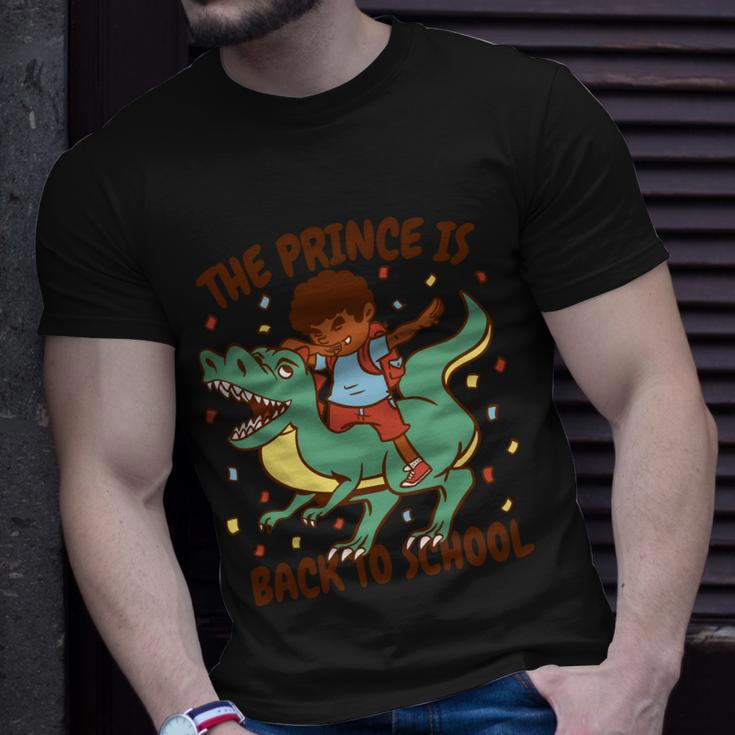 The Prince Is Back To School Dinosaur Dab Unisex T-Shirt Gifts for Him