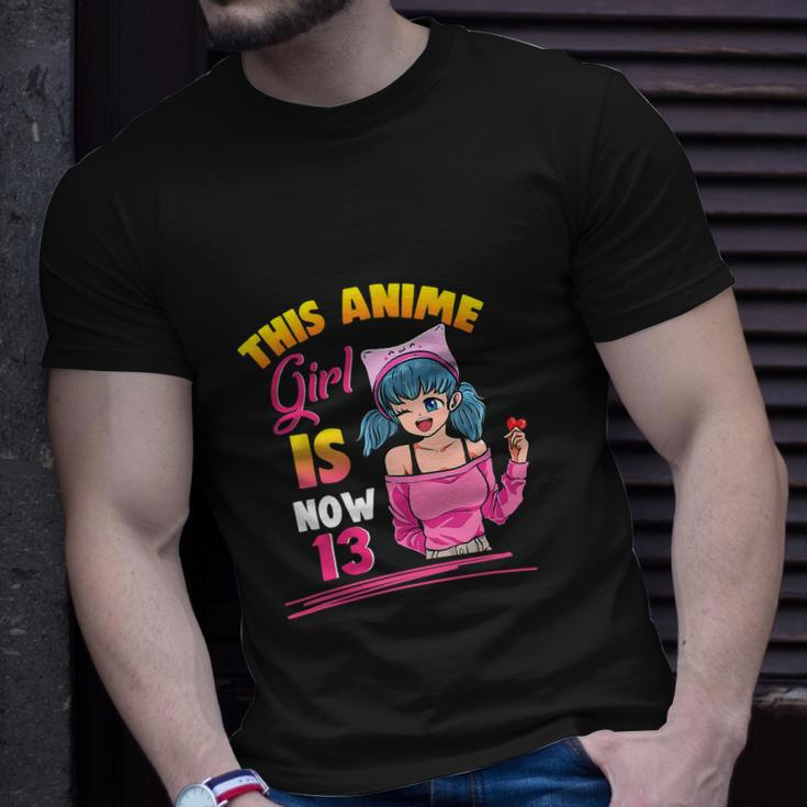 This Anime Girl Is Now 13 Years Old Birthday Girl Kawaii Unisex T-Shirt Gifts for Him