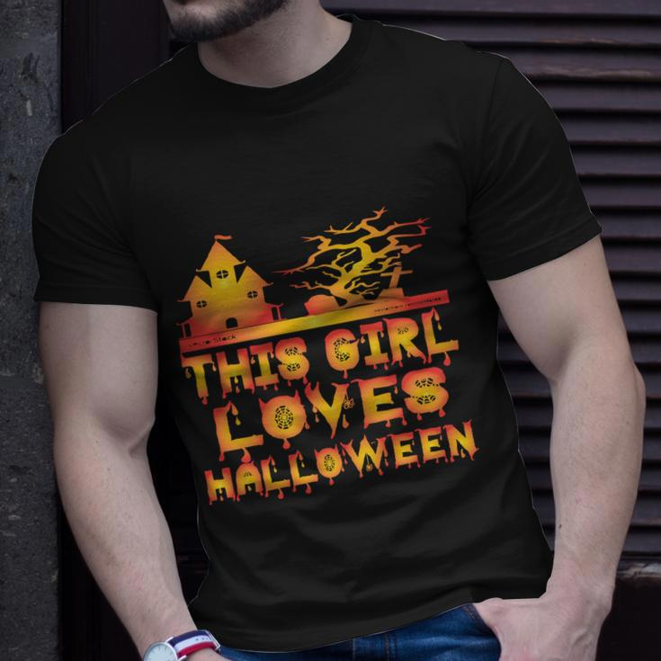 This Girl Loves Halloween Funny Hallloween Quote Unisex T-Shirt Gifts for Him