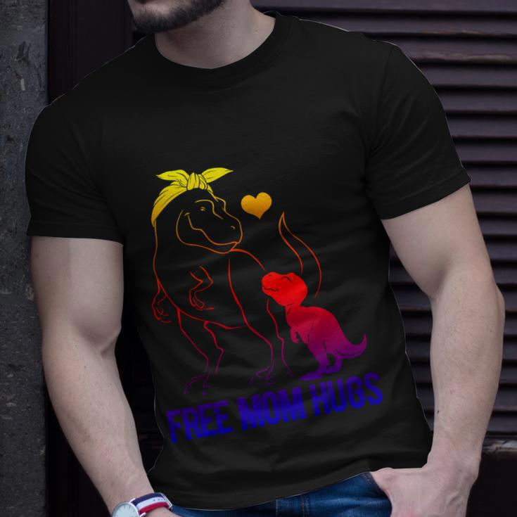Trans Free Mom Hugs Dinosaur Rex Mama Transgender Pride Meaningful Gift Unisex T-Shirt Gifts for Him