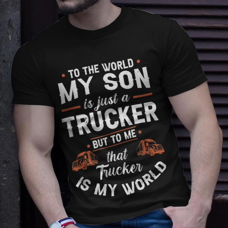Trucker Trucker Accessories For Truck Driver Motor Lover Trucker_ V15 Unisex T-Shirt Gifts for Him