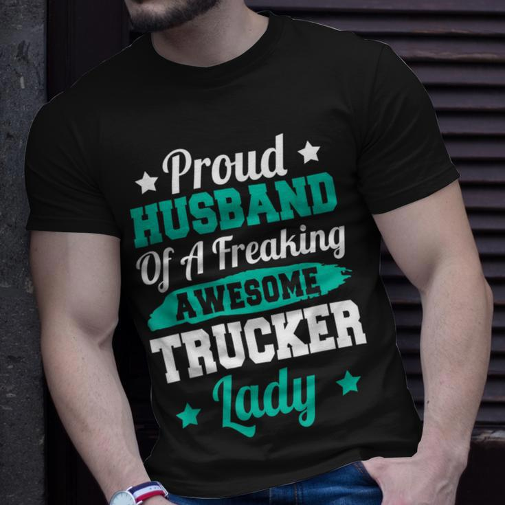 Trucker Trucking Truck Driver Trucker Husband Unisex T-Shirt Gifts for Him