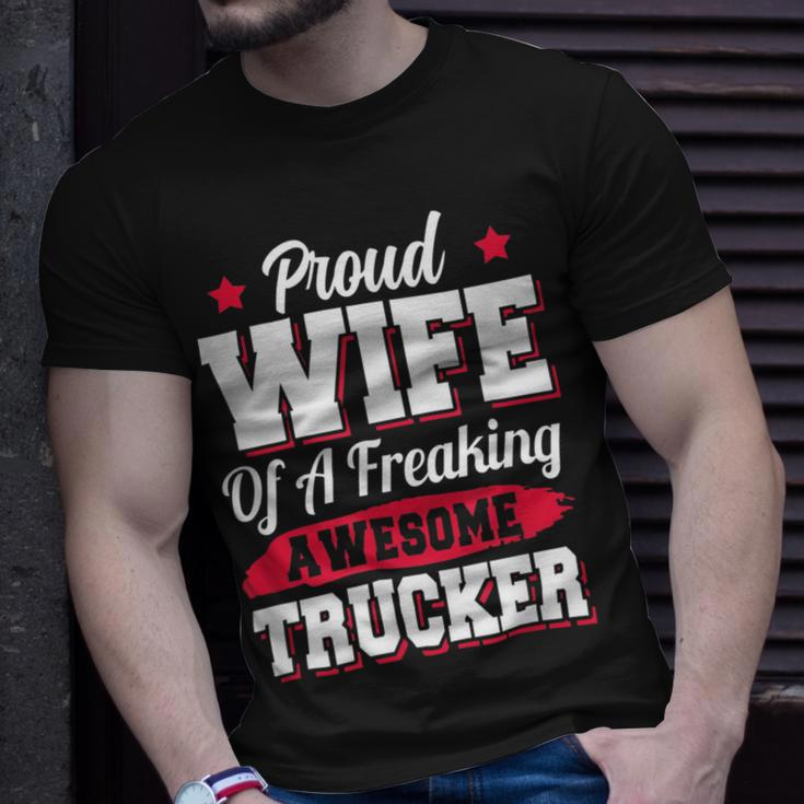 Trucker Trucking Truck Driver Trucker Wife Unisex T-Shirt Gifts for Him