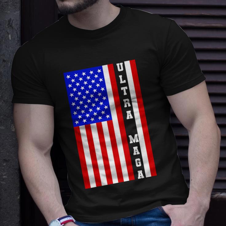 Usa Flag United States Of America Ultra Maga Trump Unisex T-Shirt Gifts for Him