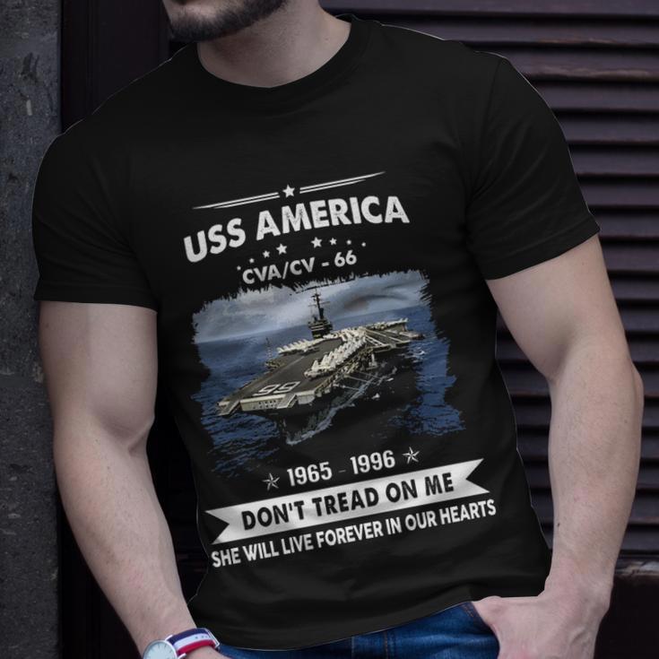 Uss America Cv 66 Cva 66 Front Unisex T-Shirt Gifts for Him