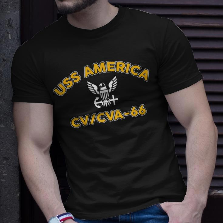 Uss America Cv 66 Cva V2 Unisex T-Shirt Gifts for Him