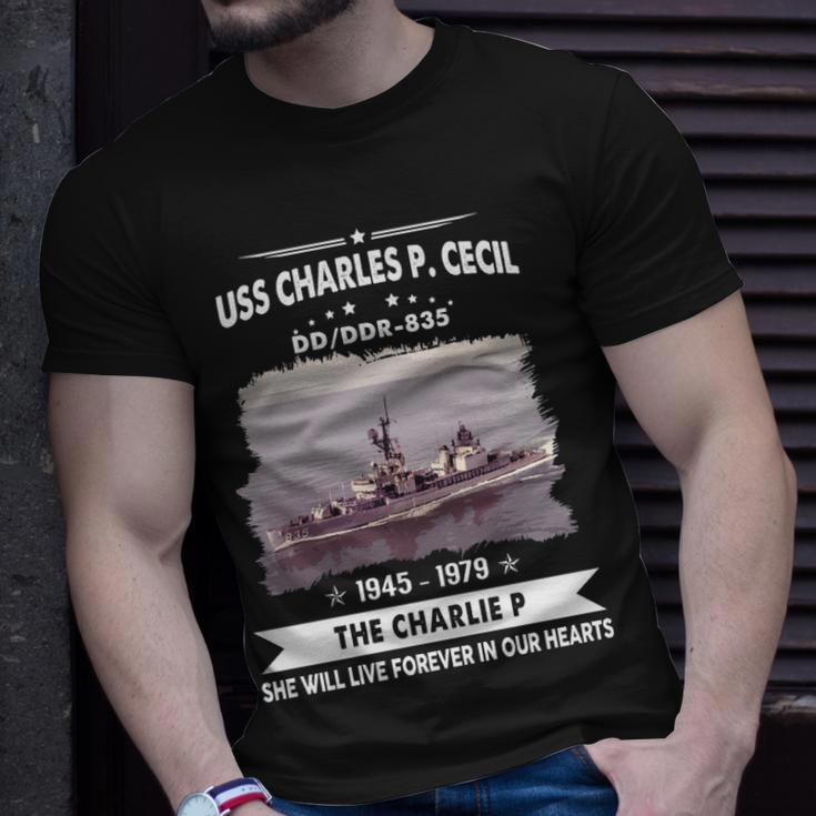 Uss Charles P Cecil Dd Unisex T-Shirt Gifts for Him