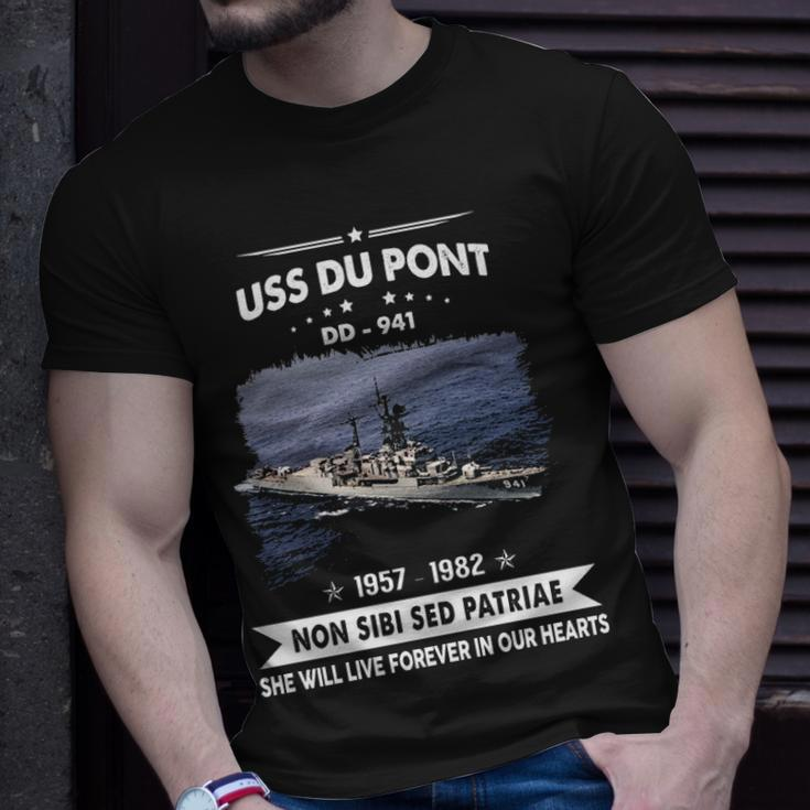 Uss Du Pont Dd 941 Uss Dupont Dd- Unisex T-Shirt Gifts for Him