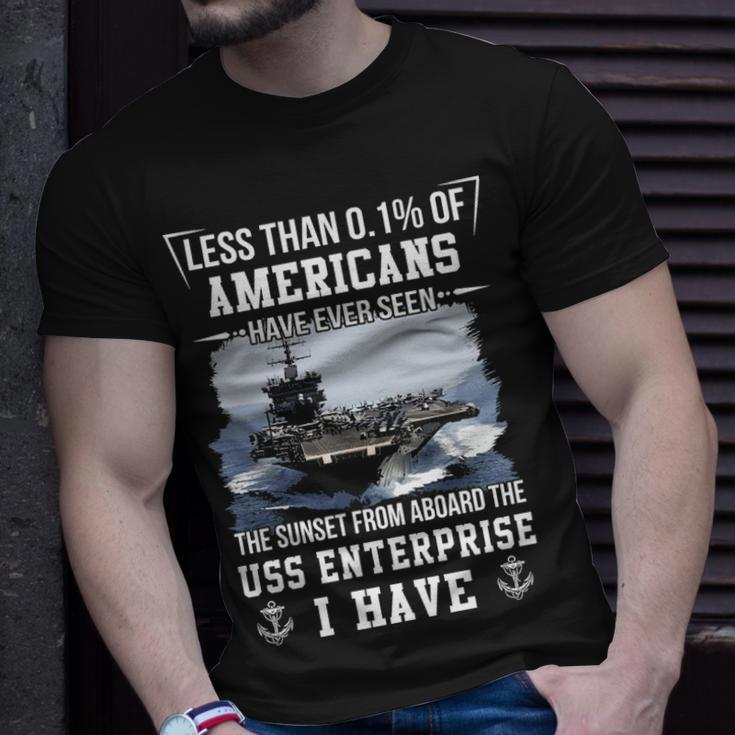 Uss Enterprise Cvn 65 Sunset Unisex T-Shirt Gifts for Him