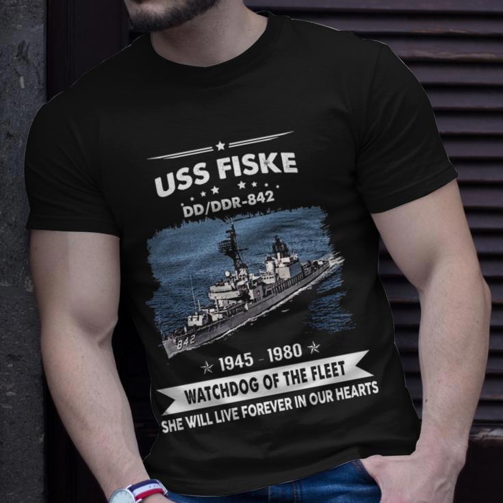 Uss Fiske Dd Unisex T-Shirt Gifts for Him