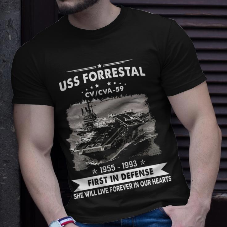 Uss Forrestal Cv 59 Cva Unisex T-Shirt Gifts for Him