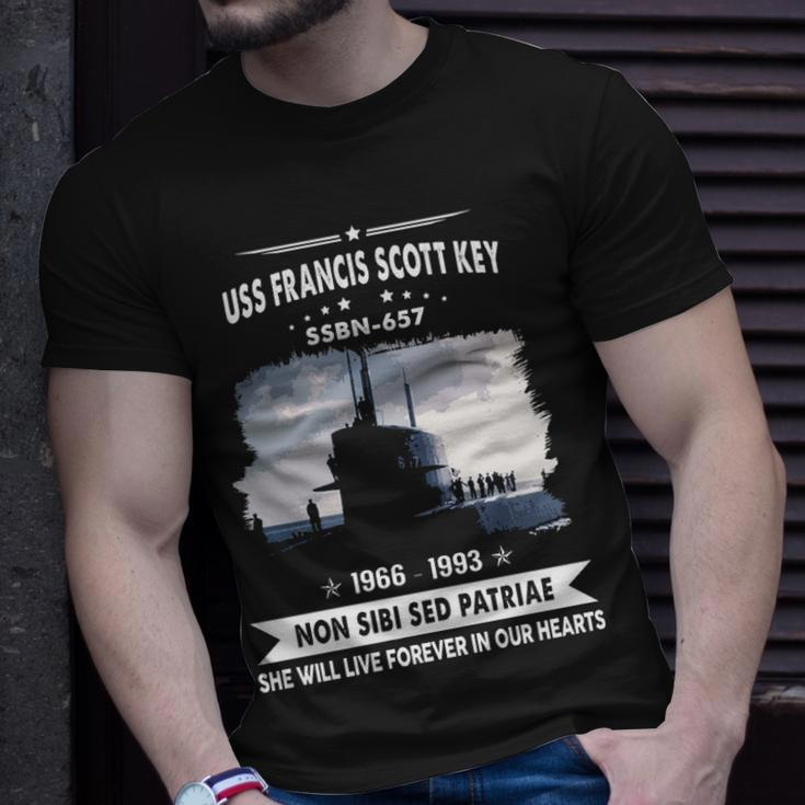 Uss Francis Scott Key Ssbn Unisex T-Shirt Gifts for Him