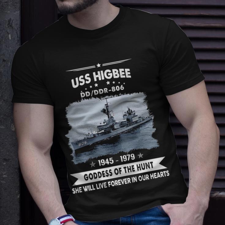 Uss Higbee Dd 806 Front Unisex T-Shirt Gifts for Him