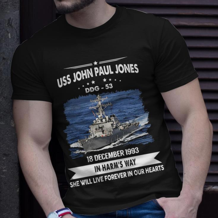 Uss John Paul Jones Ddg V2 Unisex T-Shirt Gifts for Him