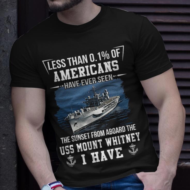 Uss Mount Whitney Lcc 20 Sunset Unisex T-Shirt Gifts for Him