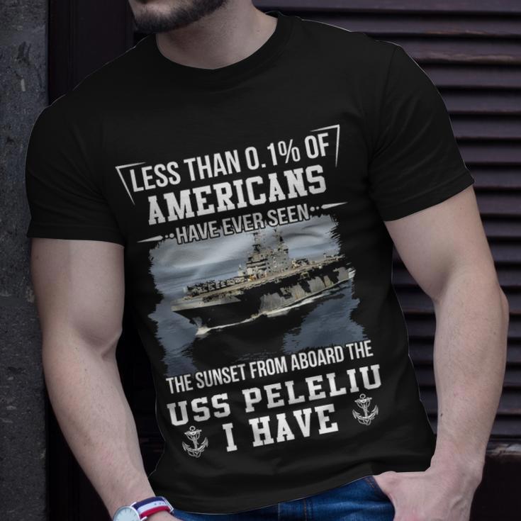 Uss Peleliu Lha 5 Sunset Unisex T-Shirt Gifts for Him