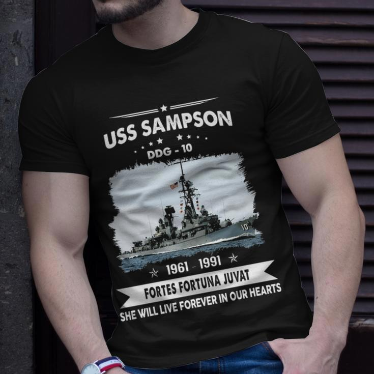 Uss Sampson Ddg V2 Unisex T-Shirt Gifts for Him