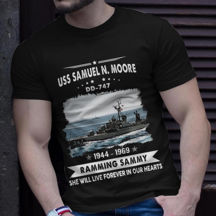 Uss Samuel N Moore Dd Unisex T-Shirt Gifts for Him