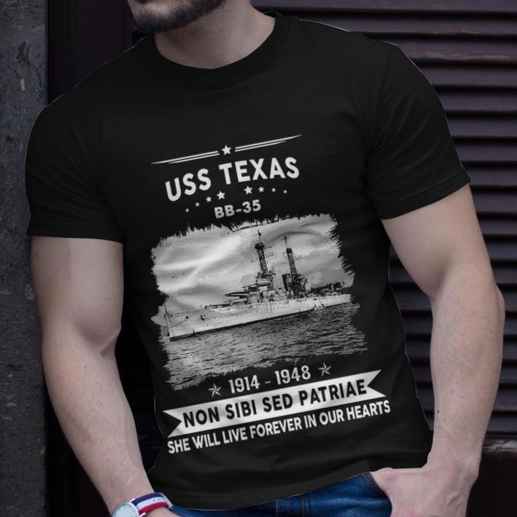 Uss Texas Bb 35 Battleship Unisex T-Shirt Gifts for Him