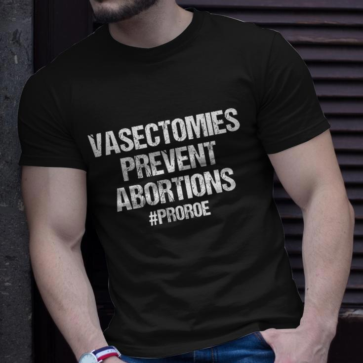 Vasectomies Prevent Abortions V2 Unisex T-Shirt Gifts for Him