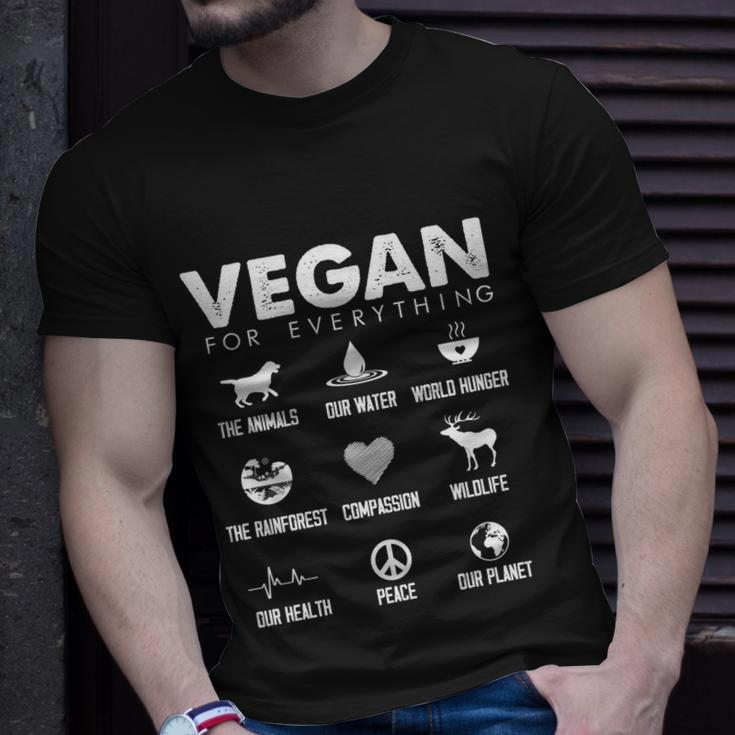 Vegan For Everything Meaningful Gift Earth Day Save The Bees Men Women Gift Unisex T-Shirt Gifts for Him