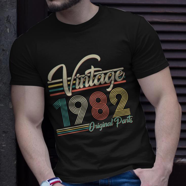 Vintage 1982 Original Parts 40Th Birthday Unisex T-Shirt Gifts for Him