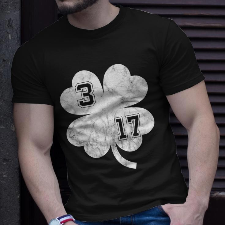 Vintage 317 Irish Clover Tshirt Unisex T-Shirt Gifts for Him