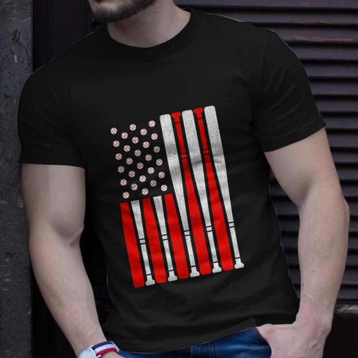 Vintage American Flag Baseball For 4Th Of July Unisex T-Shirt Gifts for Him
