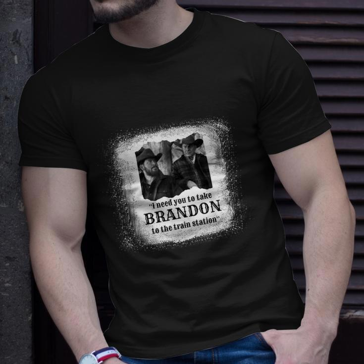 Vintage I Need You To Take Brandon To The Train Station Tshirt Unisex T-Shirt Gifts for Him