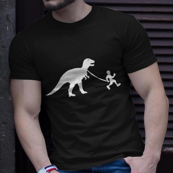 Walking My Trex Unisex T-Shirt Gifts for Him