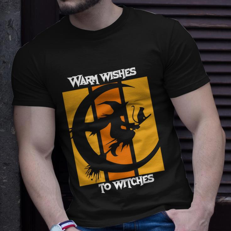Warm Wishes To Witches Halloween Quote Unisex T-Shirt Gifts for Him