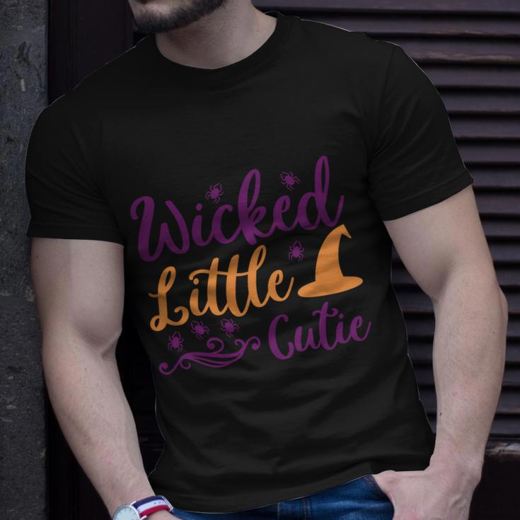Wicked Little Cutie Witch Hat Halloween Quote Unisex T-Shirt Gifts for Him