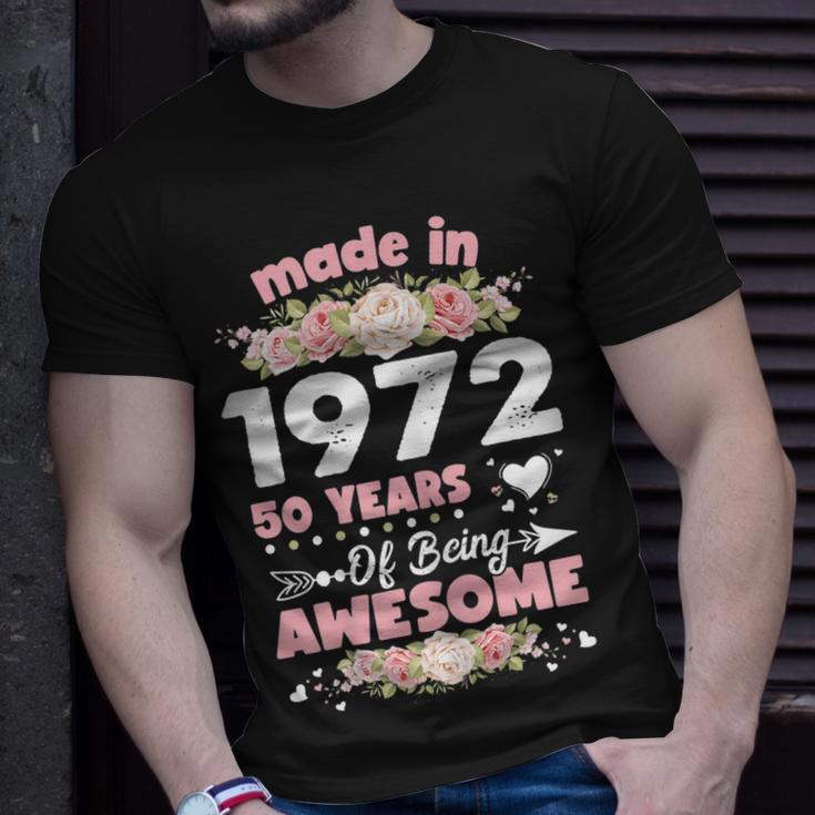Womens 50 Years Old Gifts 50Th Birthday Born In 1972 Women Girls Unisex T-Shirt Gifts for Him